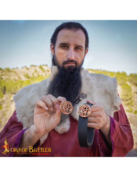 Boucle viking serpent pour ceinture,...