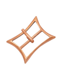 Boucle de ceinture médiévale en bronze moulé