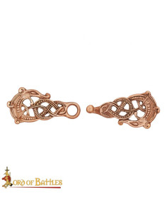 Broche viking pour capes en bronze 2