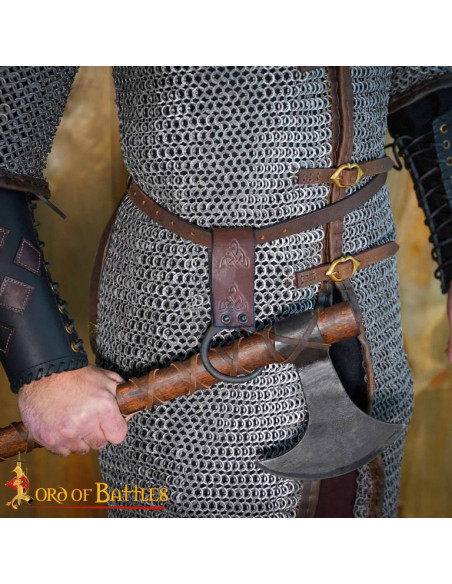 Tahalí celtique pour haches en cuir...