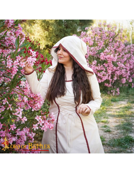 Robe de sorcière médiévale à capuche,...