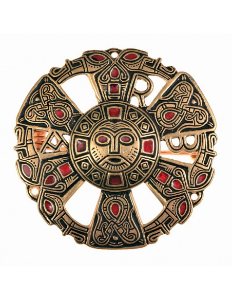 Broche médiéval en bronze de Limons,...