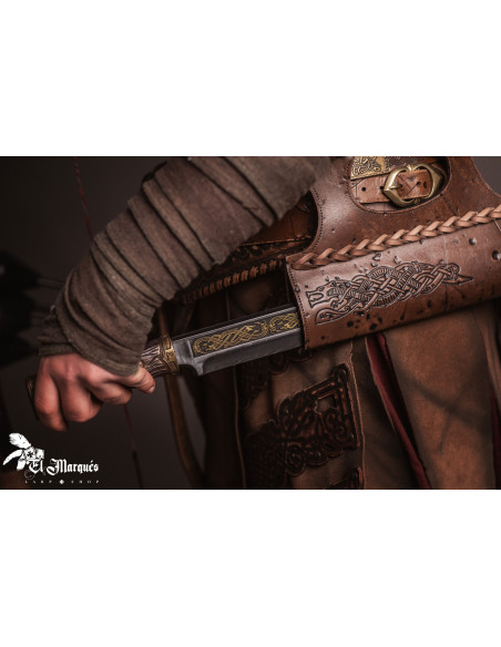 Étui en cuir Baldur pour couteaux Seax