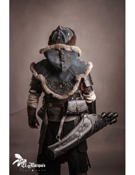 Capuche et couvre-épaules viking Baldur