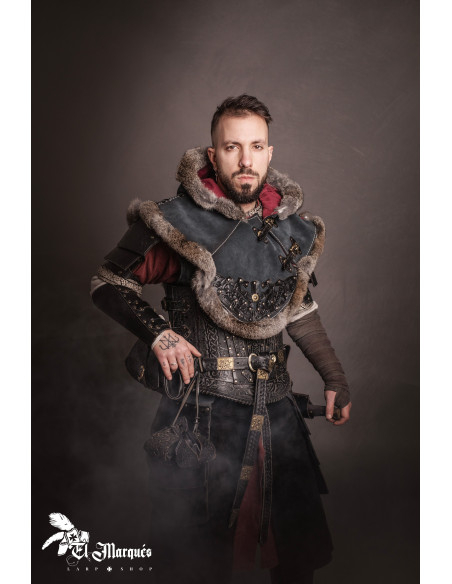 Capuche et couvre-épaules viking Baldur