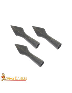 Set de 3 pointes de flèche forgées à la main