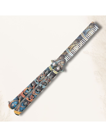 Couteau papillon peigne SteamPunk