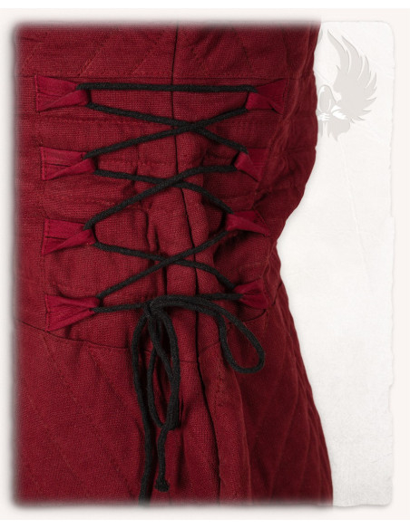 Gambison médiéval Diana en rouge