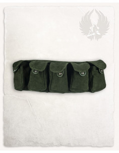 Ceinture Rickar avec 5 pochettes - Vert