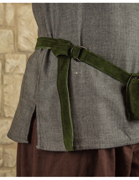 Ceinture Rickar avec 5 pochettes - Vert