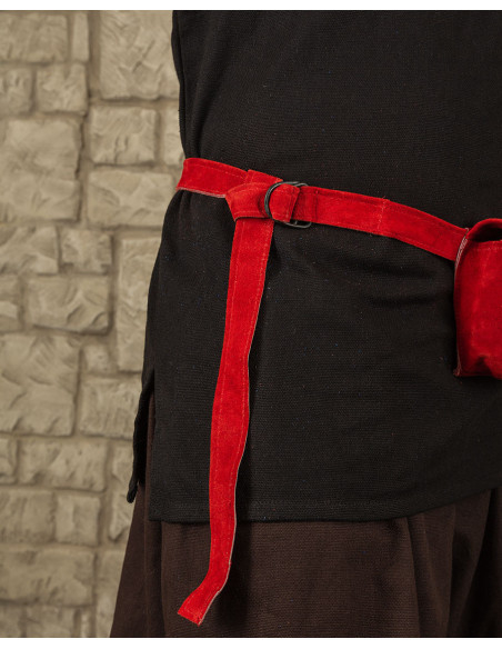 Ceinture Rickar avec 5 pochettes - Rouge