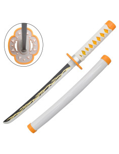 Mini Katana Zenitsu Agatsuma, lame en bambou