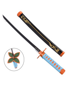 Mini Katana Shinobu Kochou, lame en bambou