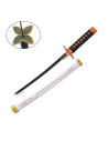Mini Katana Shinobu Kochou fleur verte, lame en bambou
