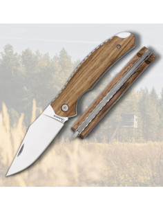 Couteau de chasse avec manche en bois (19,6 cm.)