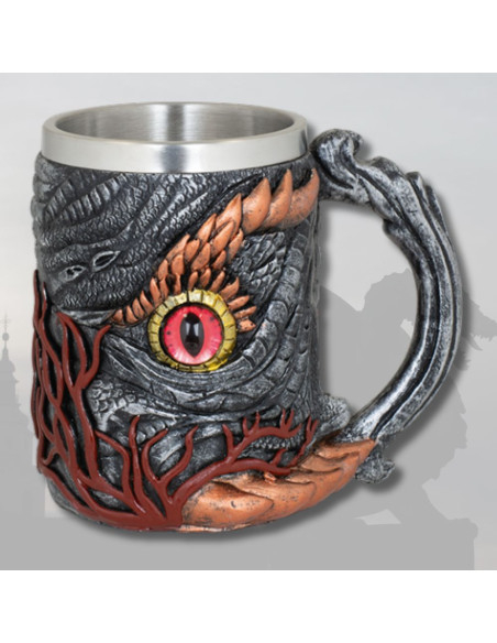 Tasse en résine Œil de Dragon (12,5 cm.)