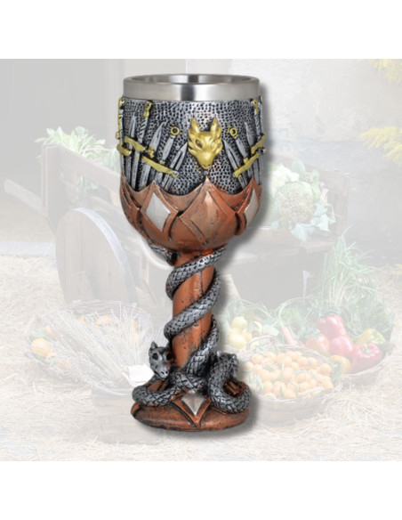 Coupe en résine Épées variées (18 cm.)