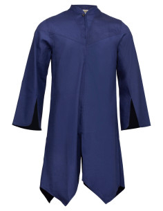 Tunique médiévale en coton modèle Arantir, couleur bleue