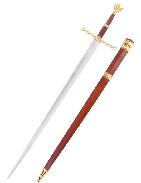 Épée de cérémonies garde tressée,...