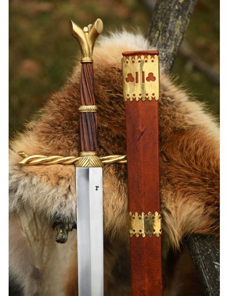 Épée de cérémonies garde tressée,...