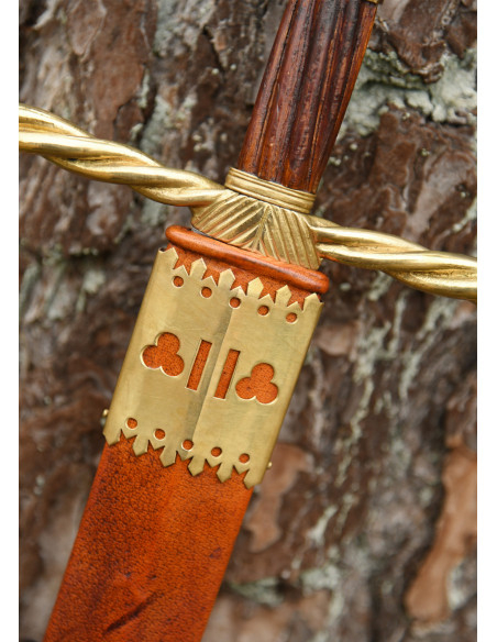 Épée de cérémonies garde tressée,...