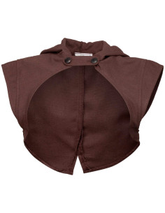 Housse d'épaule à capuche médiévale Galatée - Marron