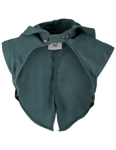 Couvre-épaule avec capuche médiévale Galatea, couleur verte