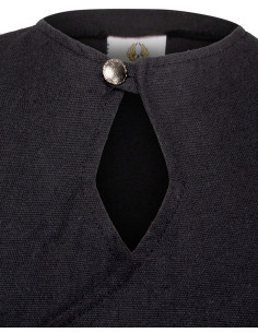 Robe médiévale en coton modèle Antaris, couleur noire 2