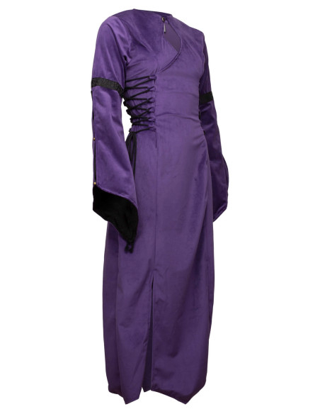Robe médiévale en velours modèle...