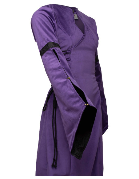 Robe médiévale en velours modèle...