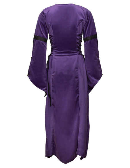 Robe médiévale en velours modèle...