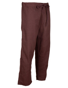 Pantalons médiévaux en coton modèle Laureano, couleur marron 2