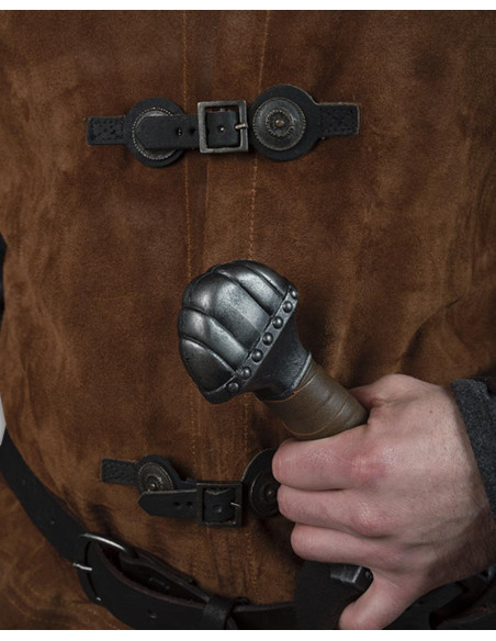 Tabard médiéval en peau de daim...