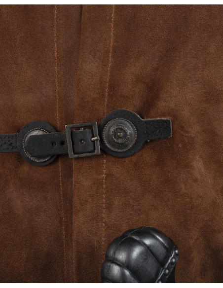 Tabard médiéval en peau de daim...