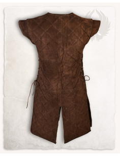 Armure médiévale en daim modèle Brandon, couleur marron 2
