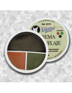 Pot de peinture camouflage noir, marron et vert foncé