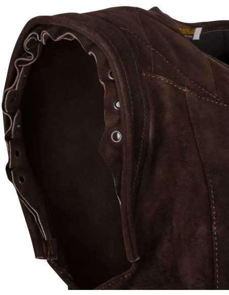 Veste médiévale longue en daim modèle...