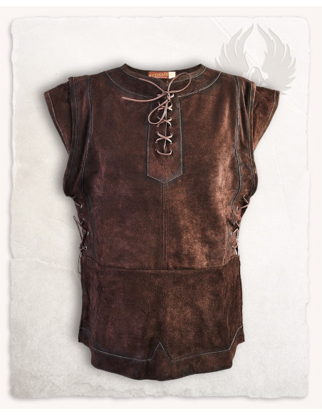 Gilet médiéval fermé en daim modèle...