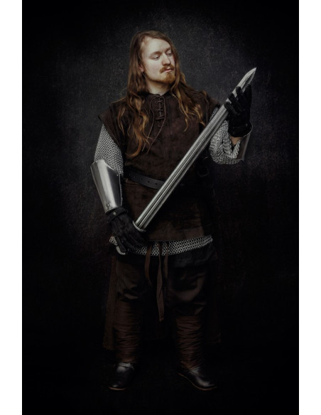 Gilet médiéval fermé en daim modèle...