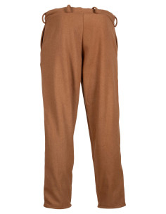 Pantalons médiévaux en laine modèle Rocco, couleur sable 2