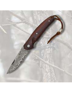 Navaja Albainox lame en damasquiné 70 couches (17 cm.)