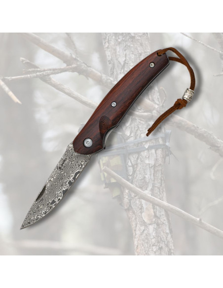 Navaja Albainox lame en damasquiné 70...