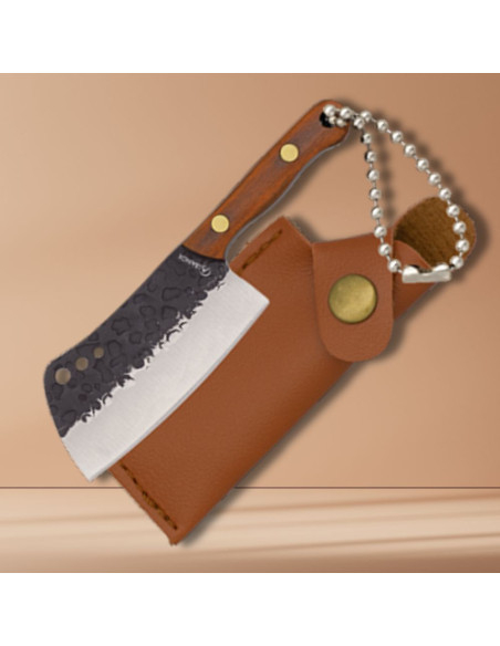 Couteau porte-clés avec étui et lame...