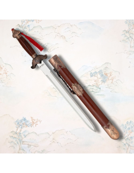 Dague chino décorative modèle Yin Yang