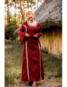Robe médiévale femme modèle Sophie, Rouge 2