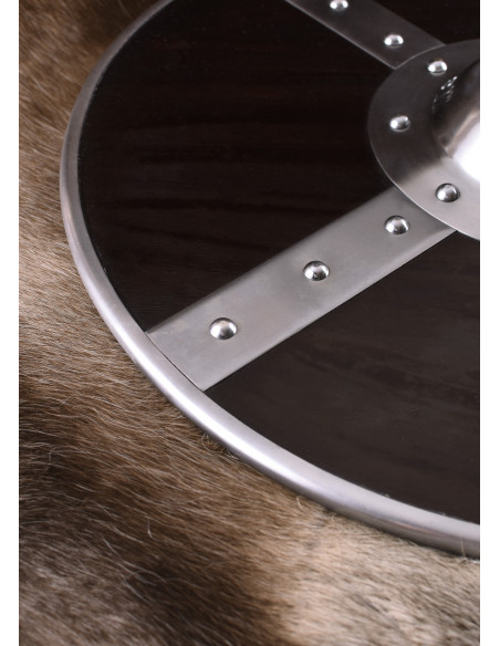 Bouclier viking en bois, 56 cm.