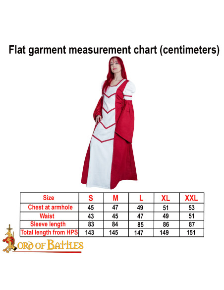 Robe médiévale de Demoiselle Isabel,...