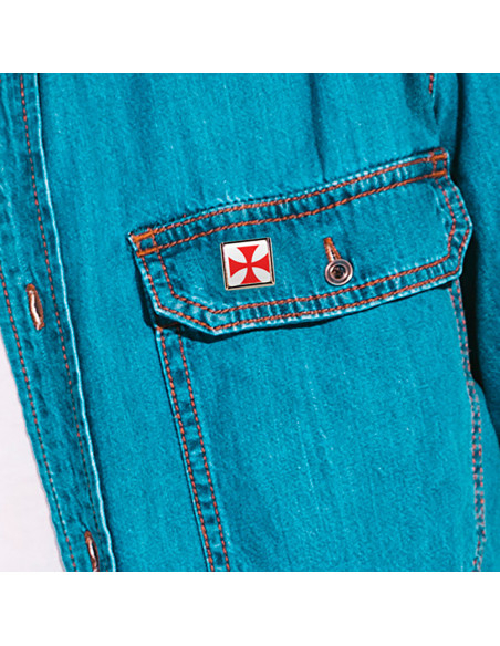 Pin Croix Chevaliers Templiers, carré