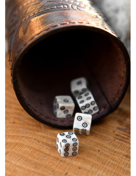 Dé de Viking fait en os, 1 unité