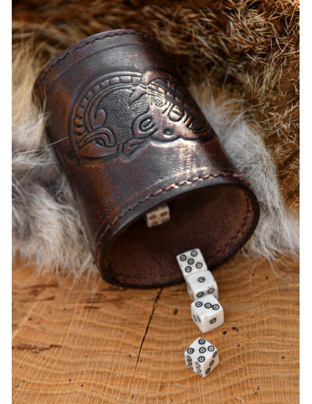 Dé de Viking fait en os, 1 unité